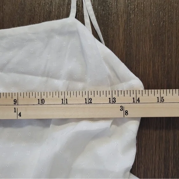 Revolve Lovers + Friends Women Mini Dress Rialto White Tiered Straps Sz XS - Picture 10 of 11